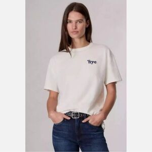 Off-white Rag & Bone Embroidered Women’s Boyfriend Tee